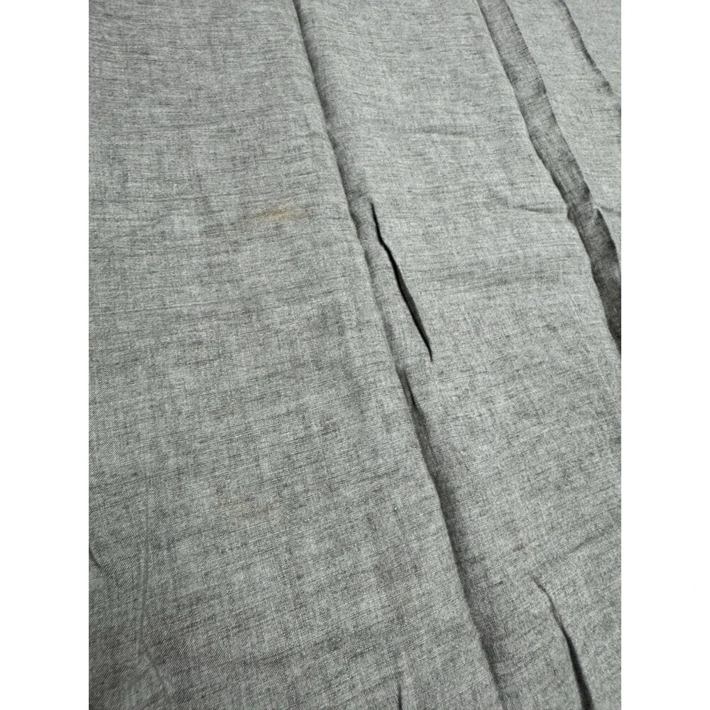 Hotel Collection 100% Linen Full/Queen Gray Duvet Cover